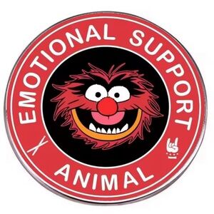 Animal From The Muppets, Emotional Support Animal Enamel Metal Pin